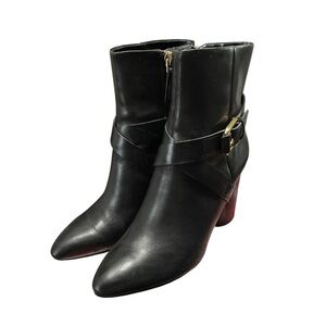 NINE WEST Genuine Leather Ankle Boots. Size 6. Wore Twice.